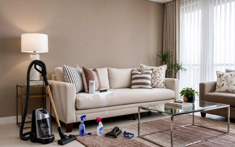 تمیز کردن مبل با جوش شیرین و سرکه