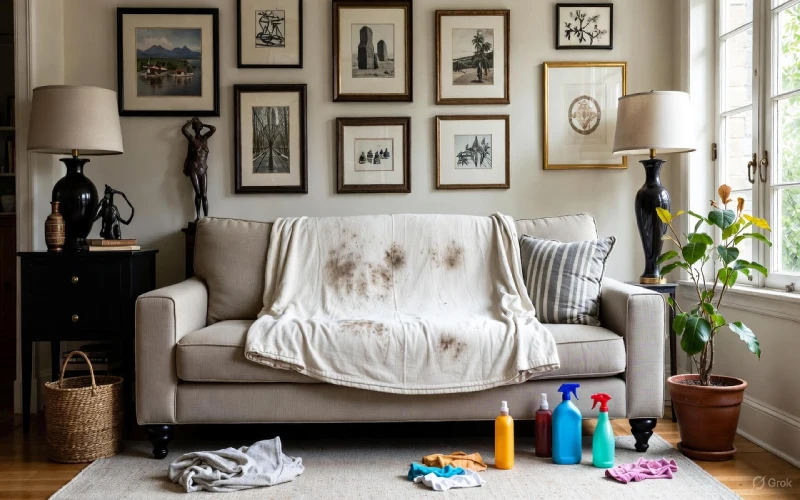 تمیز کردن پارچه مبلی