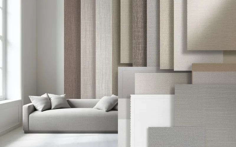 دکوراسیون بر اساس رنگ پارچه مبل 