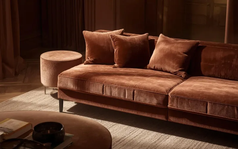 ترکیب بهترین رنگ قهوه‌ای در مبلمان مدرن