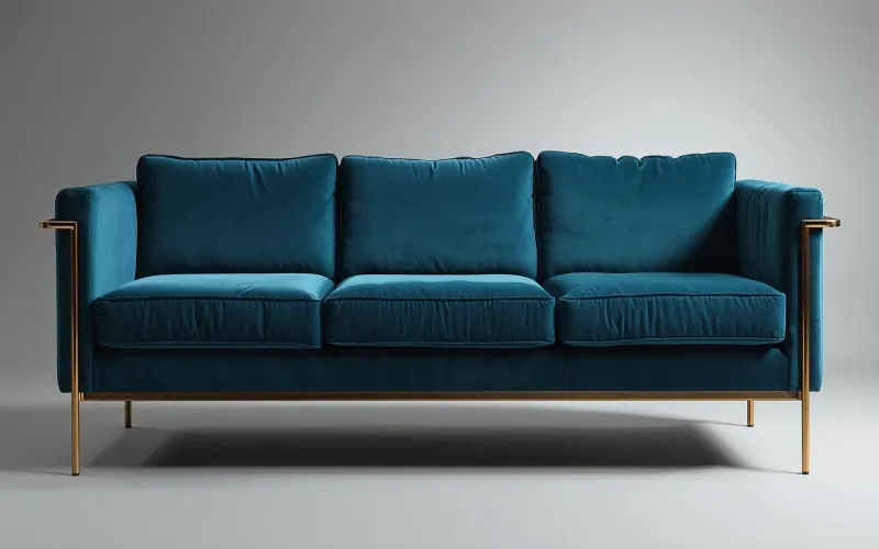 رنگ پارچه آبی اقیانوسی برای مبل استیل