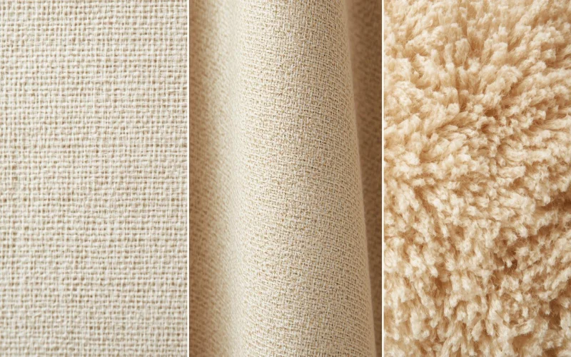پارچه مبل بافت‌های کتان، میکروفایبر و مخمل