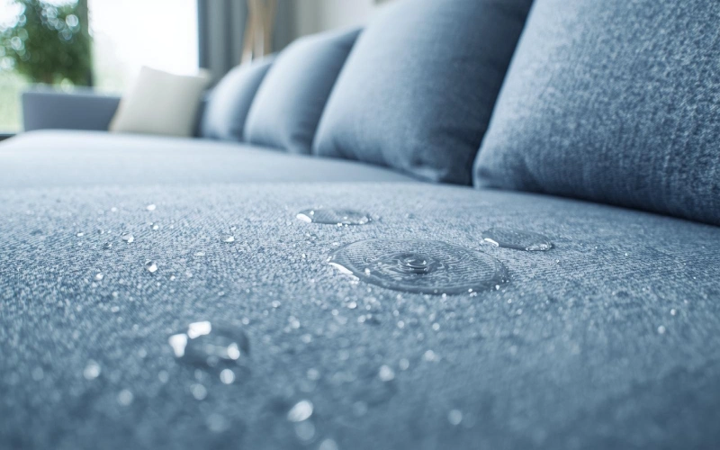  پارچه نانو مقاوم در برابر آب روی مبل