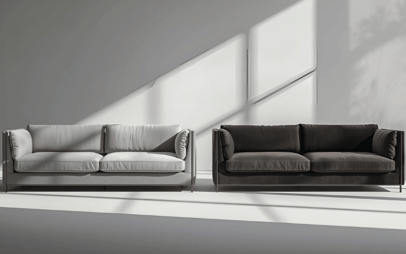 پارچه راحتی در رنگ‌های روشن و تیره برای مبل‌های مدرن و راحتی