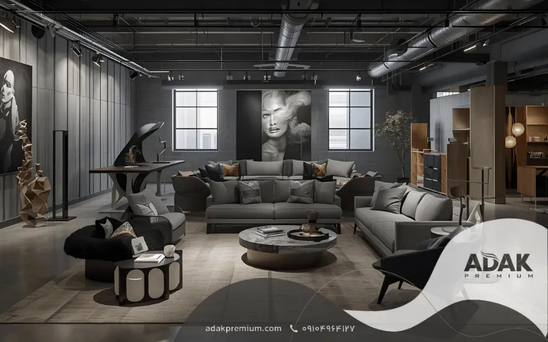 اصول دکوراسیون با رنگ پارچه مبل خاکستری و خنثی