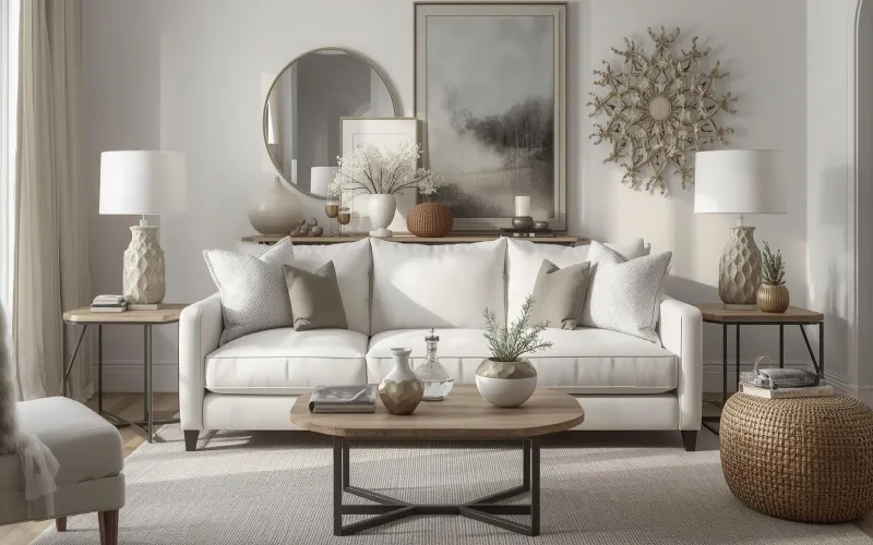 اهمیت رنگ پارچه مبل سفید در دکوراسیون داخلی