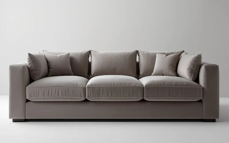 مبل لوکس با رنگ طوسی با خنثی