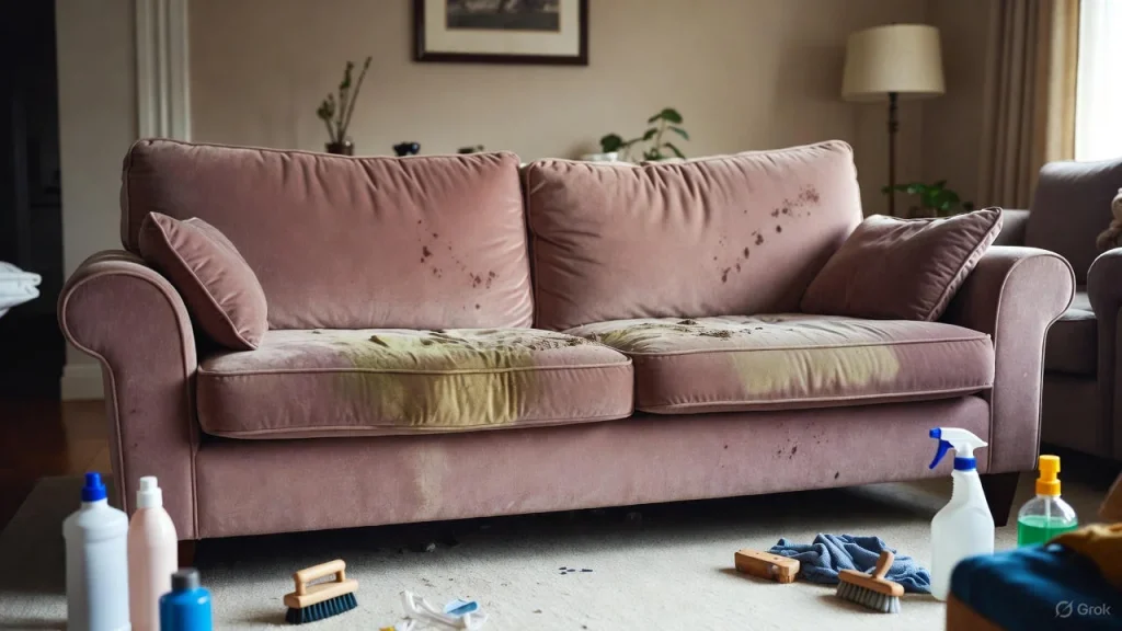 تمیز کردن مبل مخمل